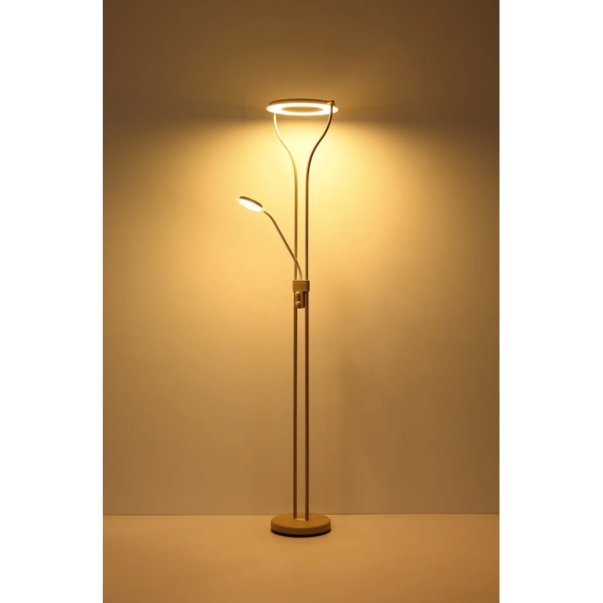 Globo - LED димируема подова лампа LED/20W/230V + LED/4W 3000K