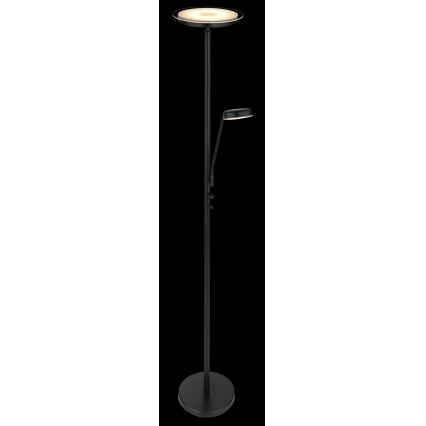 Globo - Димируема LED стояща лампа LED/18,5W/230V + LED/4,5W 3000K черна