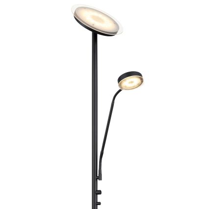 Globo - Димируема LED стояща лампа LED/18,5W/230V + LED/4,5W 3000K черна