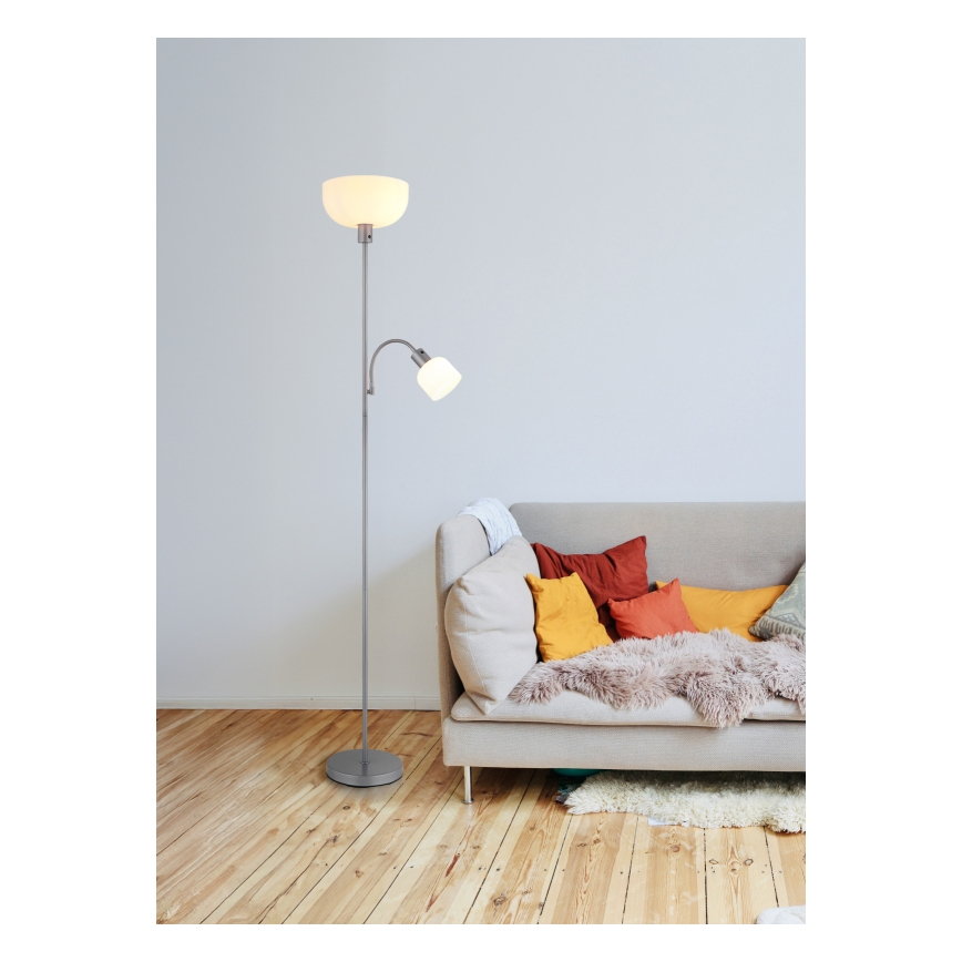 Globo - Подова лампа 1xE27/40W/230V + 1xE14/25W