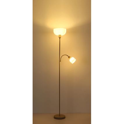 Globo - Подова лампа 1xE27/40W/230V + 1xE14/25W