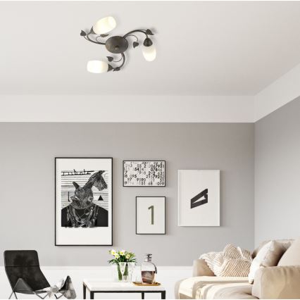 Globo - Полилей за повърхностен монтаж 3xE14/40W/230V