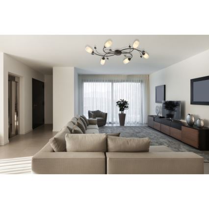 Globo - Полилей за повърхностен монтаж 6xE14/40W/230V