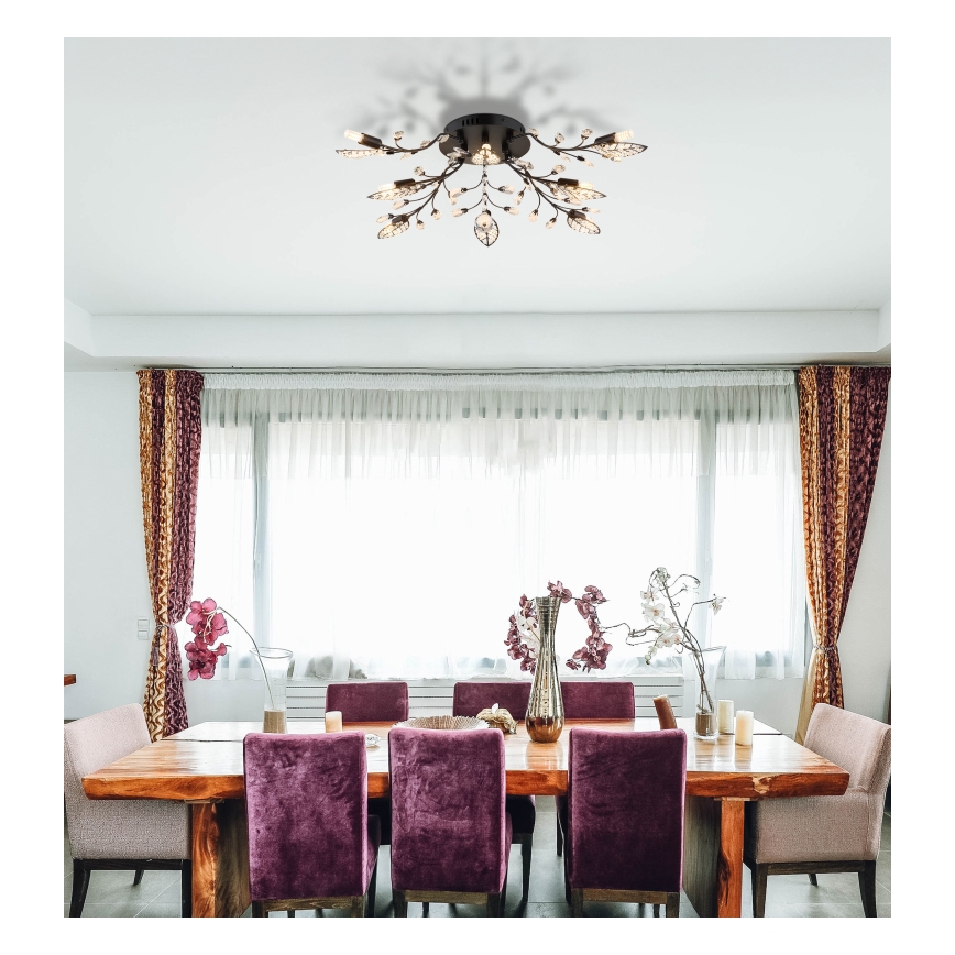 Globo - Таванно осветително тяло 8xG9/5W/230V Ø 76 см