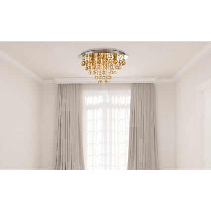 Globo - Плафон 5xE14/40W/230V Ø 46 см златист