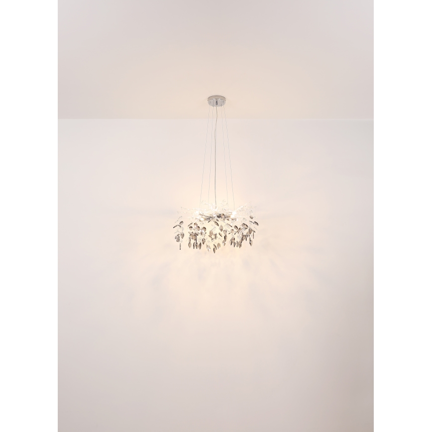 Globo - Пендел 8xG9/8W/230V Ø 61 см лъскав хром
