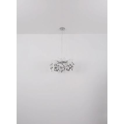 Globo - Пендел 8xG9/8W/230V Ø 61 см лъскав хром