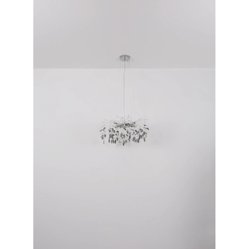 Globo - Пендел 8xG9/8W/230V Ø 61 см лъскав хром