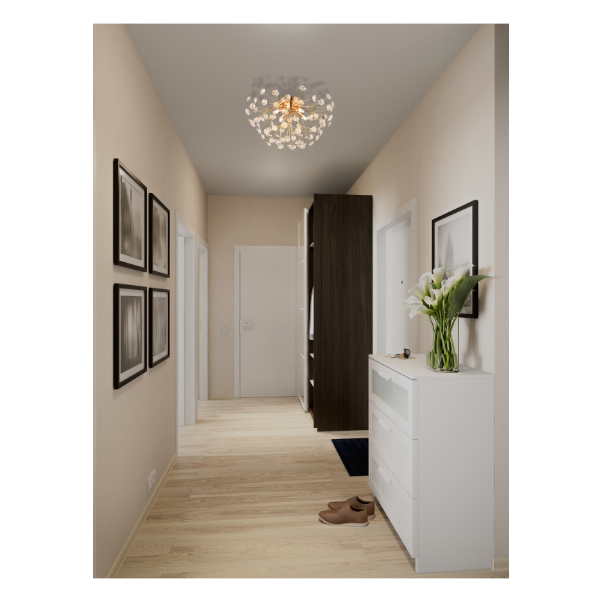 Globo - LED Плафониера 4xG9/3,5W/230V Ø 45 см златист