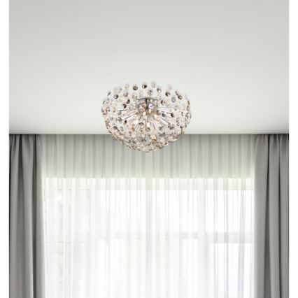Globo - LED Плафониера 6xG9/3,5W/230V Ø 60 см лъскав хром