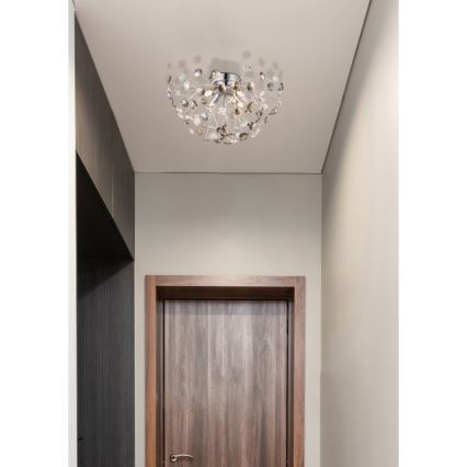 Globo - LED Плафониера 4xG9/3,5W/230V Ø 45 см лъскав хром