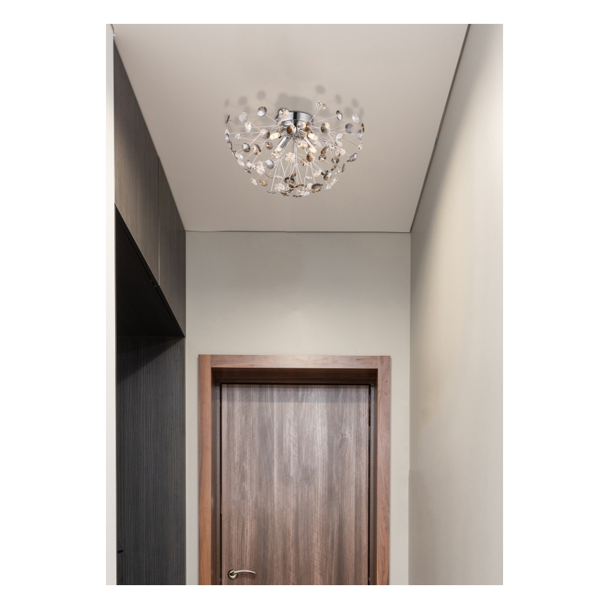 Globo - LED Плафониера 4xG9/3,5W/230V Ø 45 см лъскав хром