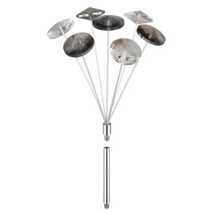 Globo - LED Плафониера 4xG9/3,5W/230V Ø 45 см лъскав хром