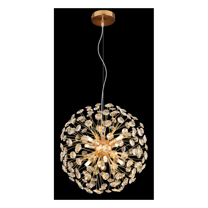 Globo - LED полилей на кабел 8xG9/3,5W/230V златист