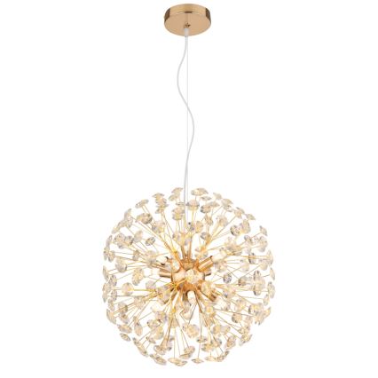 Globo - LED полилей на кабел 8xG9/3,5W/230V златист