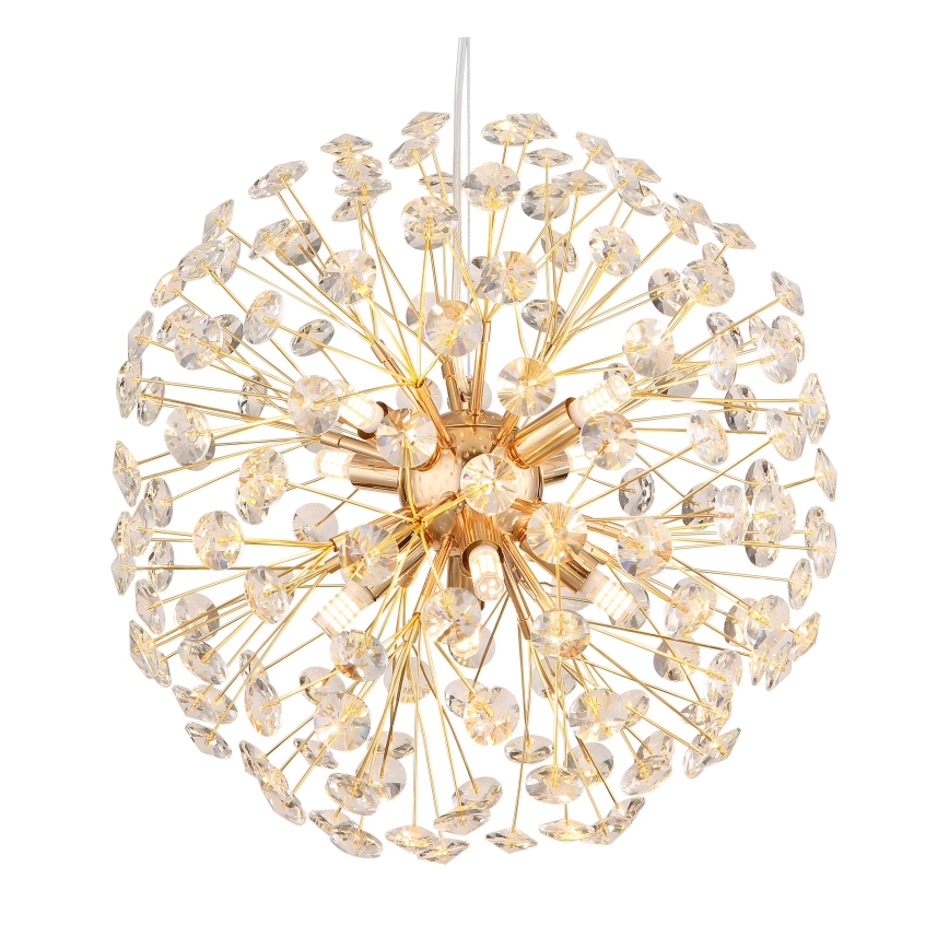 Globo - LED полилей на кабел 8xG9/3,5W/230V златист
