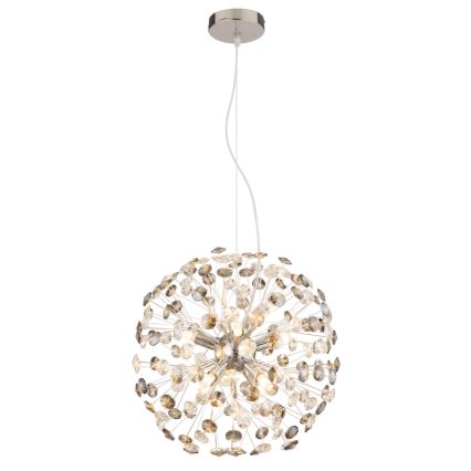 Globo - LED полилей на кабел 8xG9/3,5W/230V лъскав хром