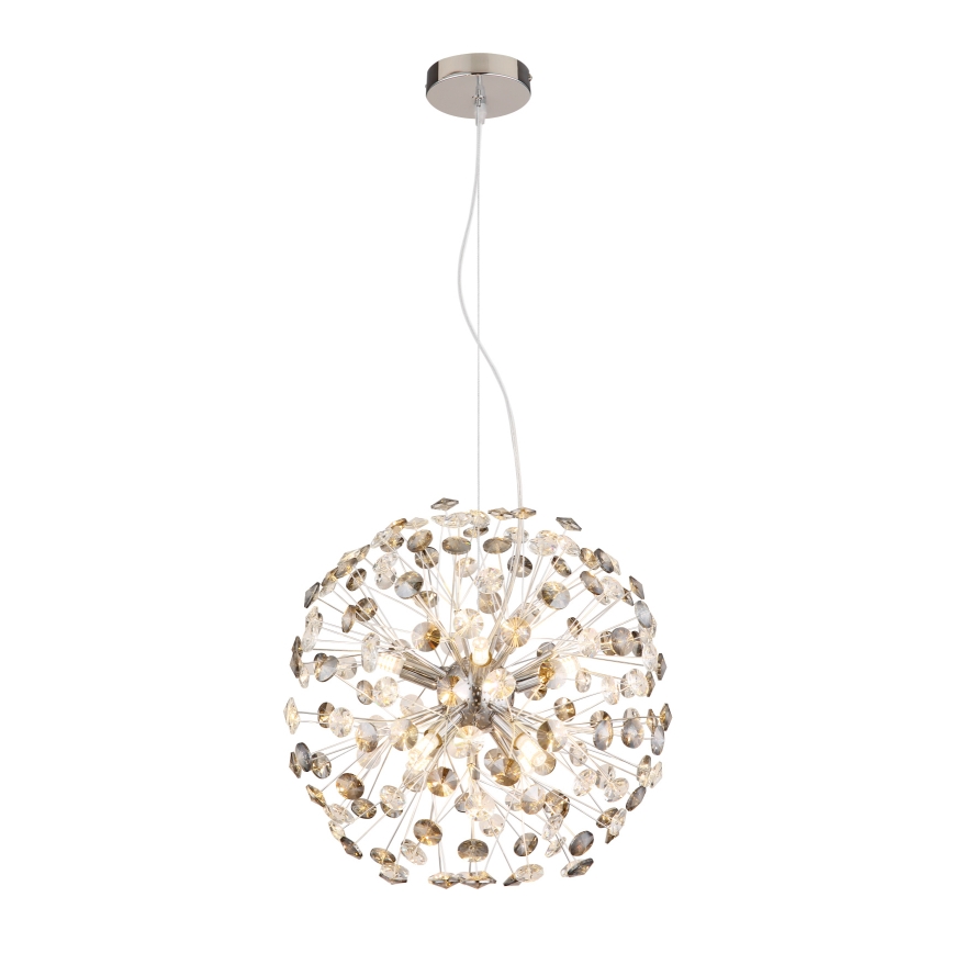 Globo - LED полилей на кабел 8xG9/3,5W/230V лъскав хром