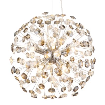 Globo - LED полилей на кабел 8xG9/3,5W/230V лъскав хром