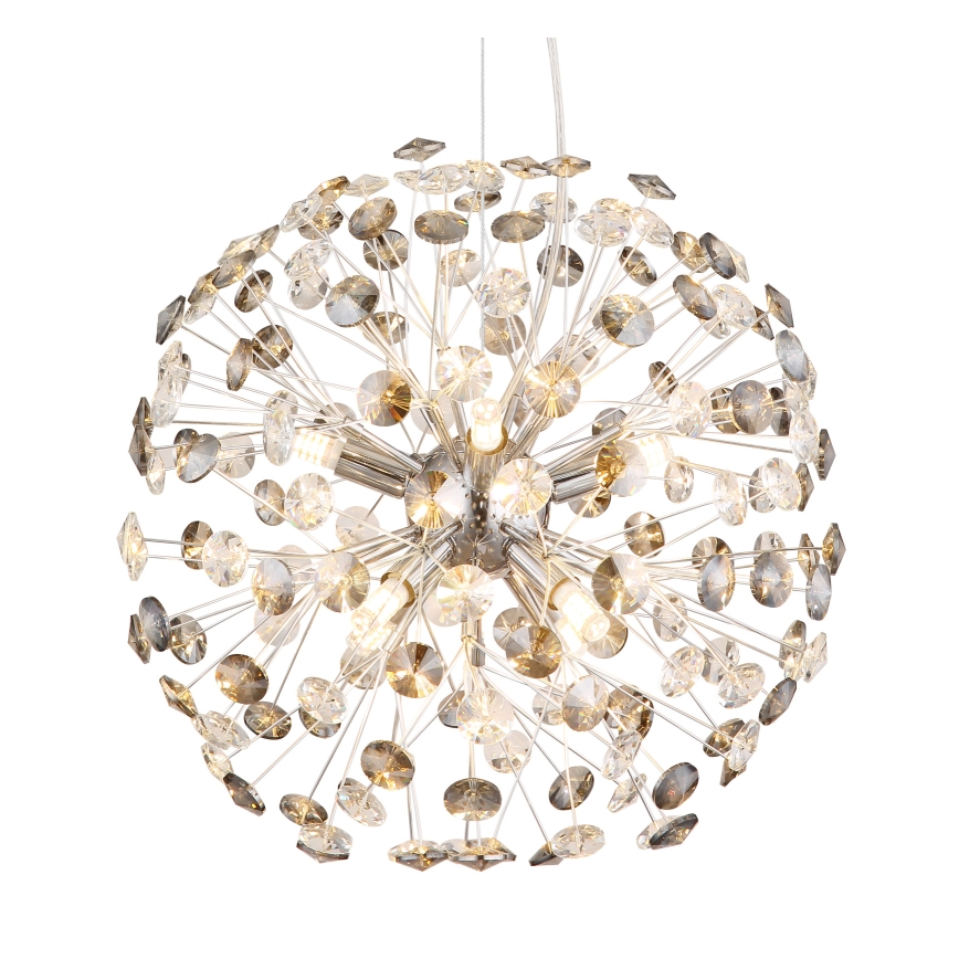 Globo - LED полилей на кабел 8xG9/3,5W/230V лъскав хром