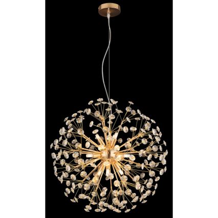 Globo - LED полилей с кабелно окачване 9xG9/3,5W/230V златист