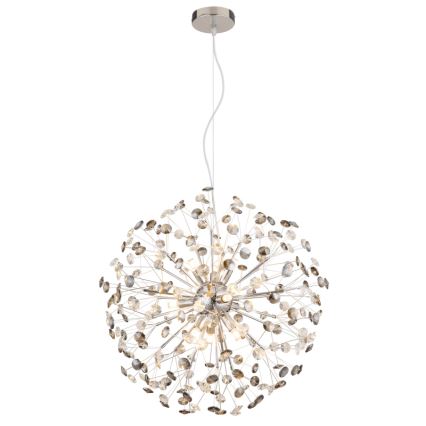 Globo - LED полилей на кабел 9xG9/3,5W/230V лъскав хром