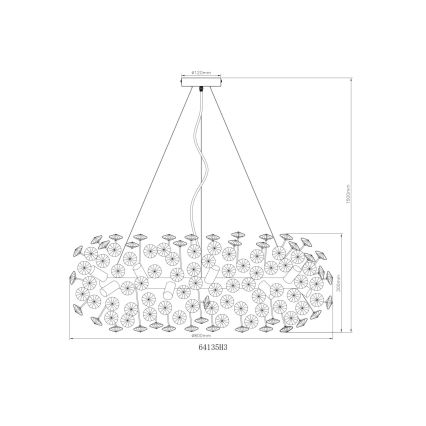 Globo - LED Кристален пендел 20xG9/3,5W/230V