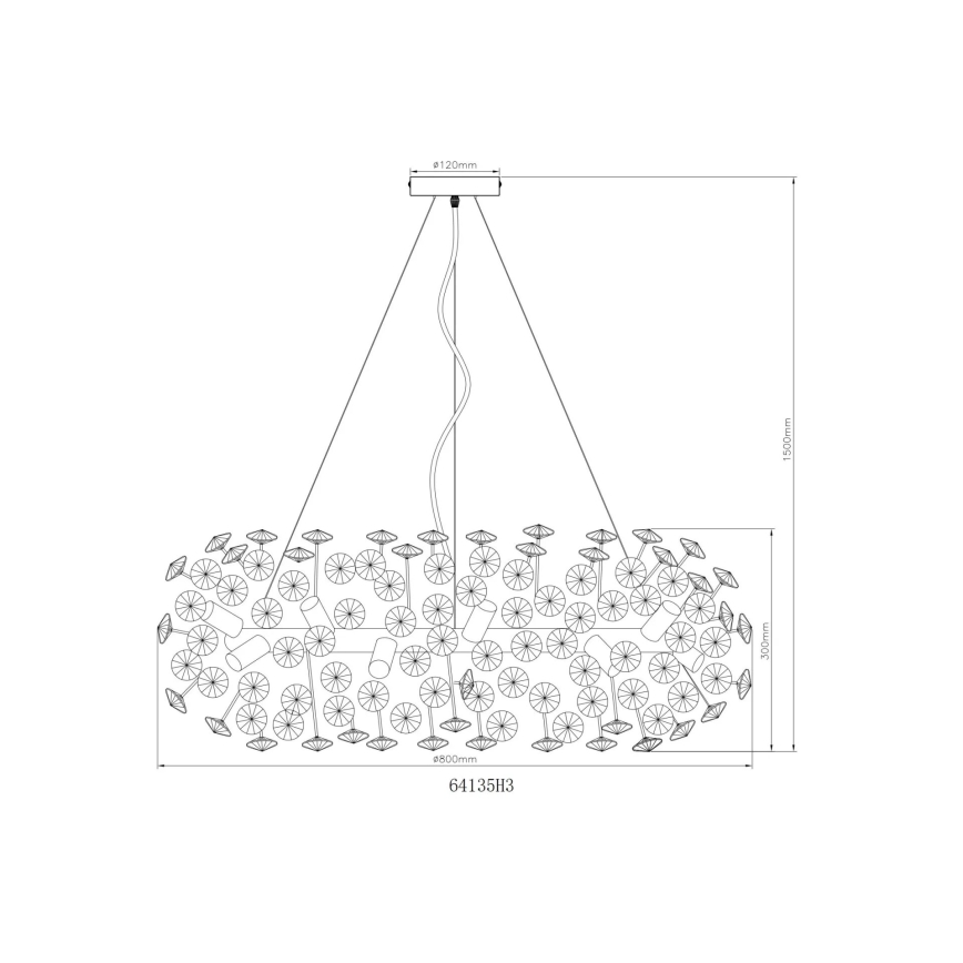 Globo - LED Кристален пендел 20xG9/3,5W/230V
