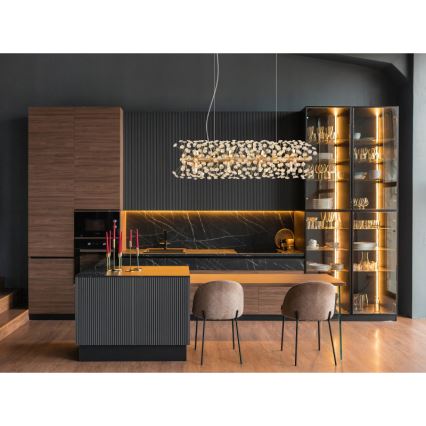 Globo - LED полилей на кабел 12xG9/3,5W/230V златист