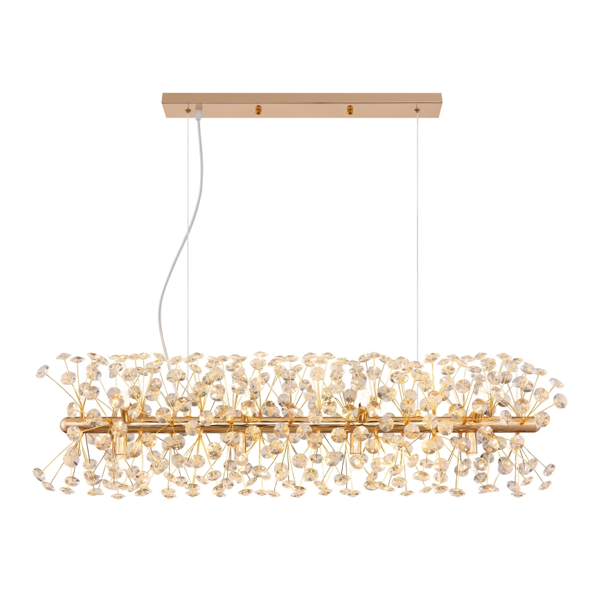 Globo - LED полилей на кабел 12xG9/3,5W/230V златист