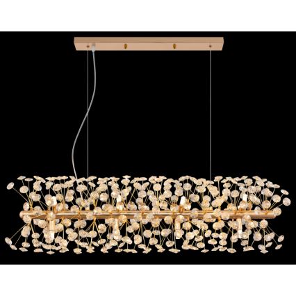 Globo - LED полилей на кабел 12xG9/3,5W/230V златист