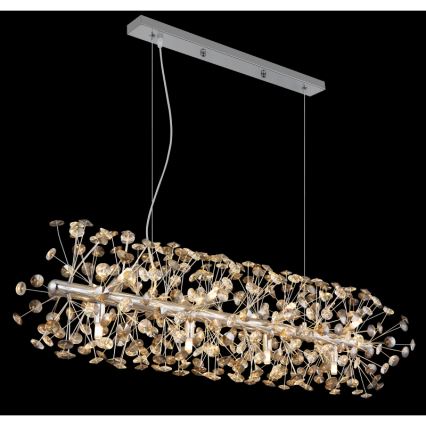 Globo - LED полилей на кабел 12xG9/3,5W/230V лъскав хром