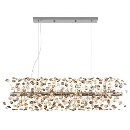 Globo - LED полилей на кабел 12xG9/3,5W/230V лъскав хром