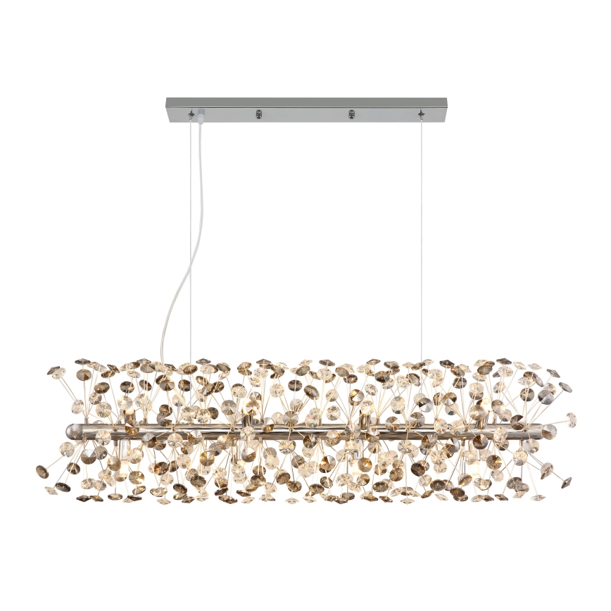 Globo - LED полилей на кабел 12xG9/3,5W/230V лъскав хром