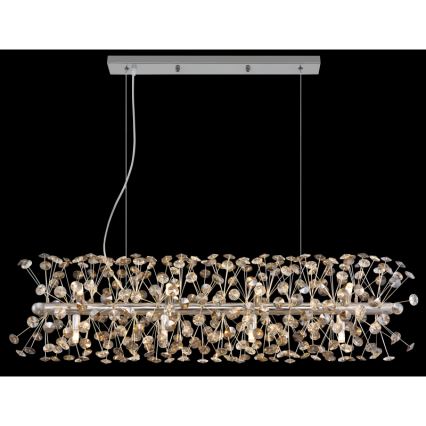 Globo - LED полилей на кабел 12xG9/3,5W/230V лъскав хром