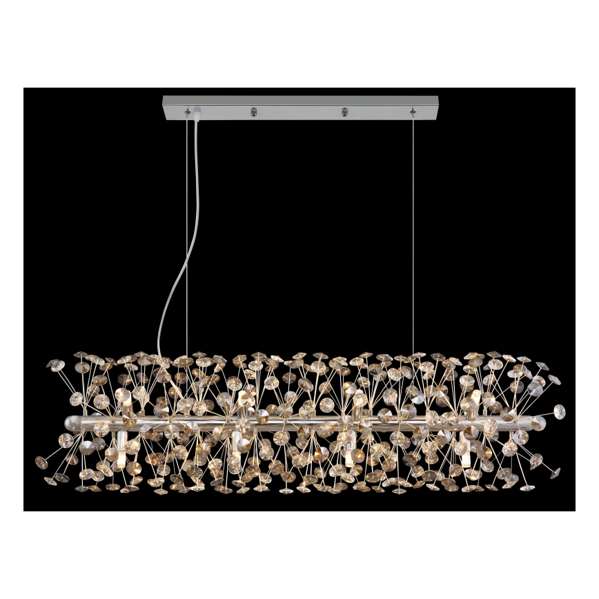 Globo - LED полилей на кабел 12xG9/3,5W/230V лъскав хром