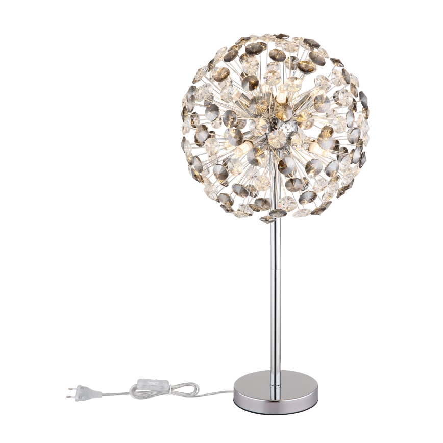 Globo - LED Настолна лампа 8xG9/3,5W/230V лъскав хром