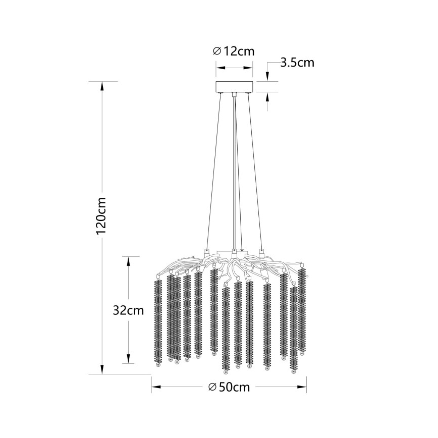 Globo - LED полилей на кабел 6xG9/8W/230V