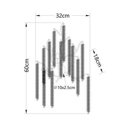 Globo - LED стенен аплик 3xG9/8W/230V
