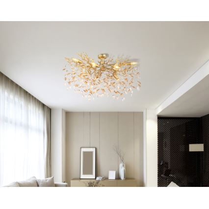 Globo - Полилей на тръба 7xE14/40W/230V, златист