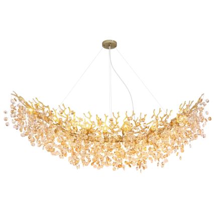 Globo - Полилей на кабел 16xE14/40W/230V златен