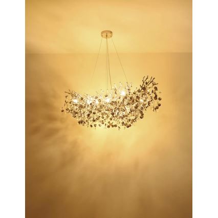 Globo - Полилей на кабел 16xE14/40W/230V сребрист