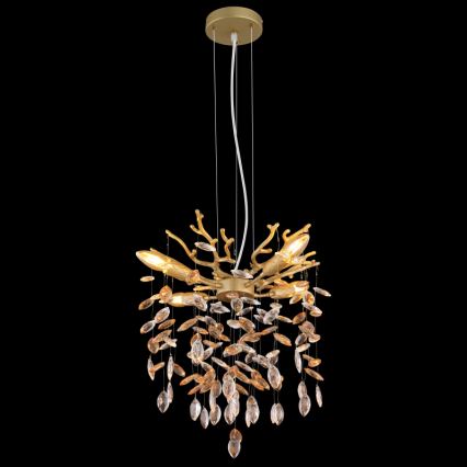 Globo - Полилей на кабел 4xE14/40W/230V златист