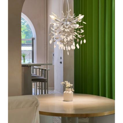 Globo - Полилей на кабел 4xE14/40W/230V сребрист