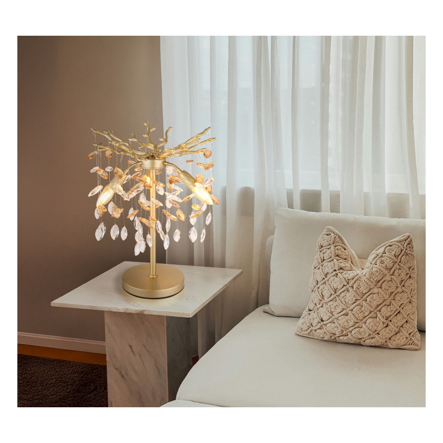 Globo - настолна лампа 3xE14/40W/230V златна