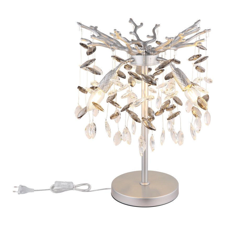 Globo - настолна лампа 3xE14/40W/230V сребриста