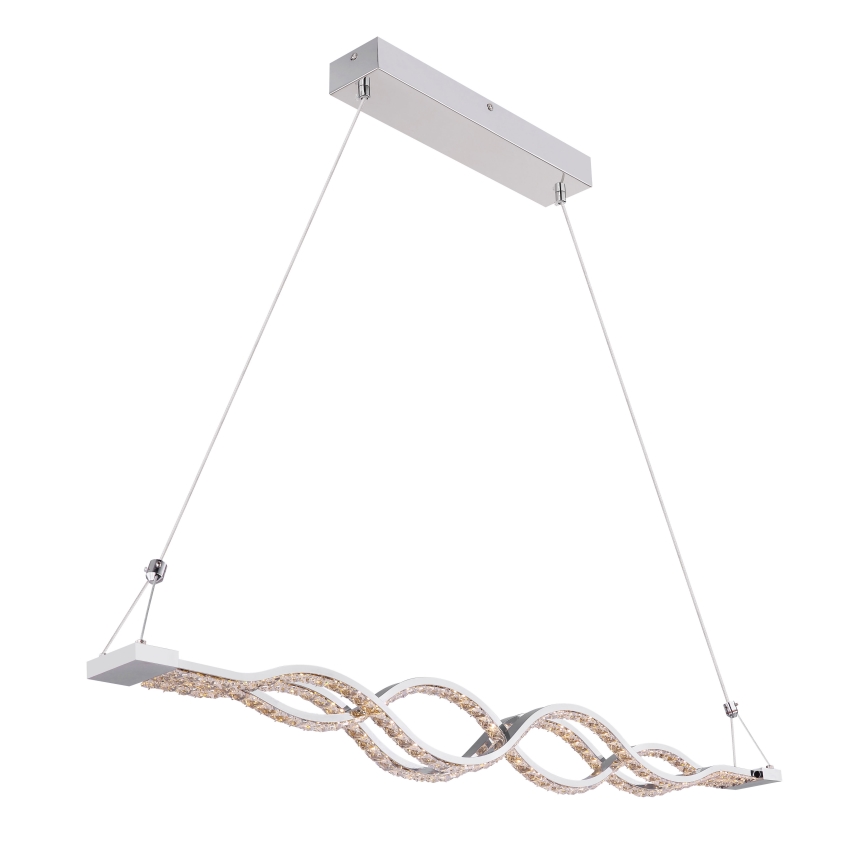 Globo - LED Димируем Полилей на верижка 1xLED/30W/230V + дистанционно управление
