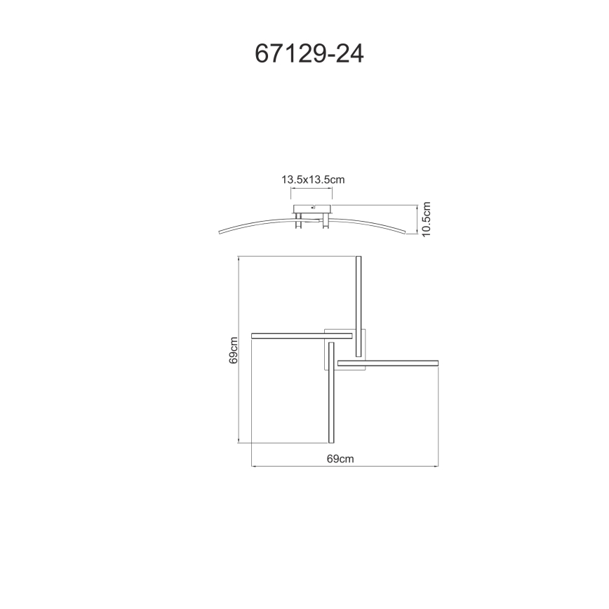Globo - LED Плафониера 4xLED/6W/230V 3000/4000/6000K