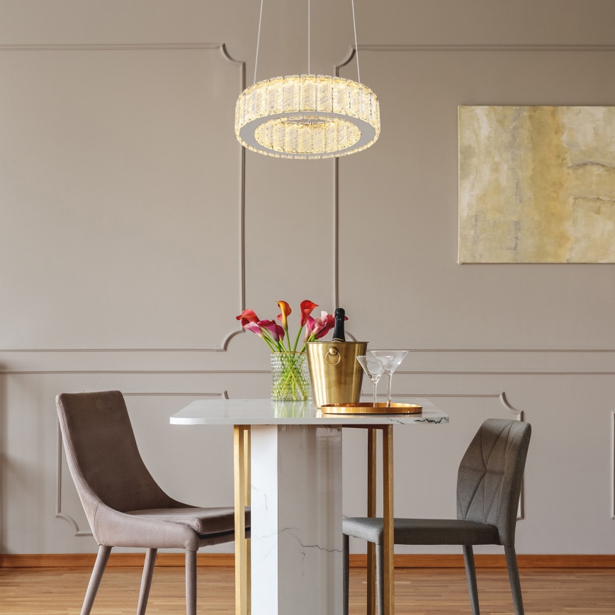 Globo - LED регулируема полилей на кабел LED/30W/230V 2700-6000K Ø 30 см + дистанционно управление