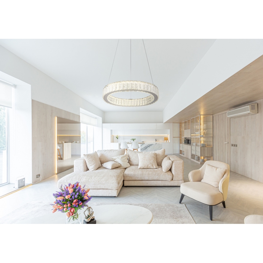 Globo - LED Димируем пендел LED/50W/230V 2700-6000K Ø 50 см + дистанционно управление